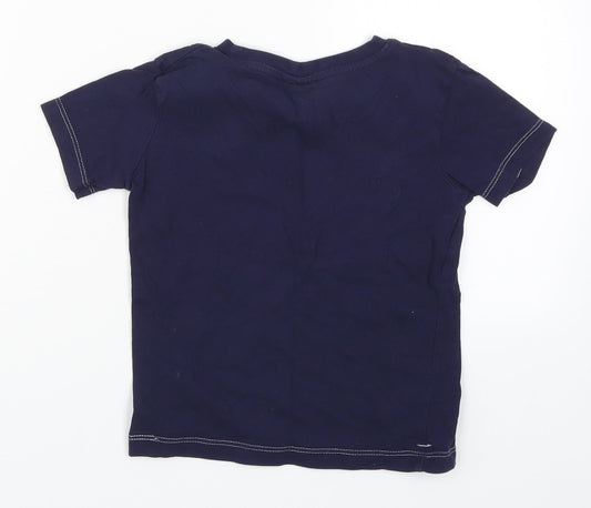 Slazenger Boys Blue   Basic T-Shirt Size 5-6 Years