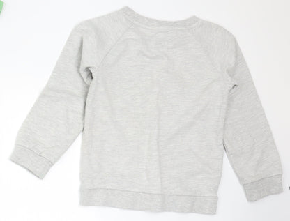 Mac Girls Grey   Pullover Sweatshirt Size 5-6 Years  - Love Hearts