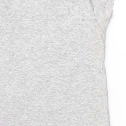 Primark Girls Grey   Basic T-Shirt Size 5-6 Years  - Happy