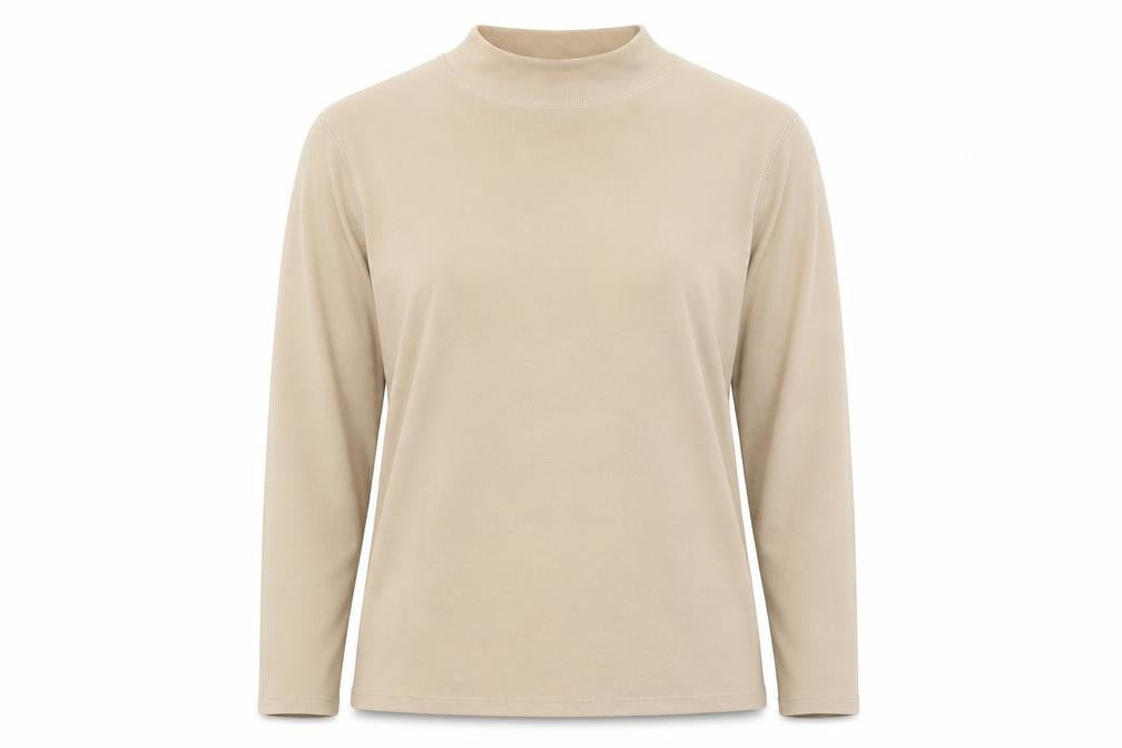 Womens UK Size XL Alexara Beige Basic T-Shirt