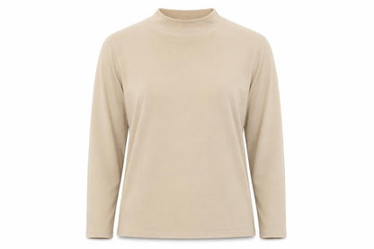 Womens UK Size XL Alexara Beige Basic T-Shirt