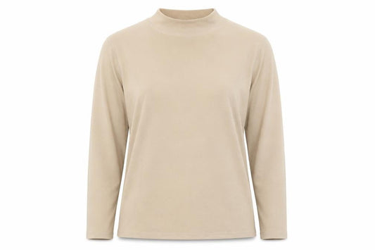 Womens UK Size XL Alexara Beige Basic T-Shirt