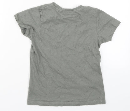 Matalan Boys Grey   Basic T-Shirt Size 7 Years