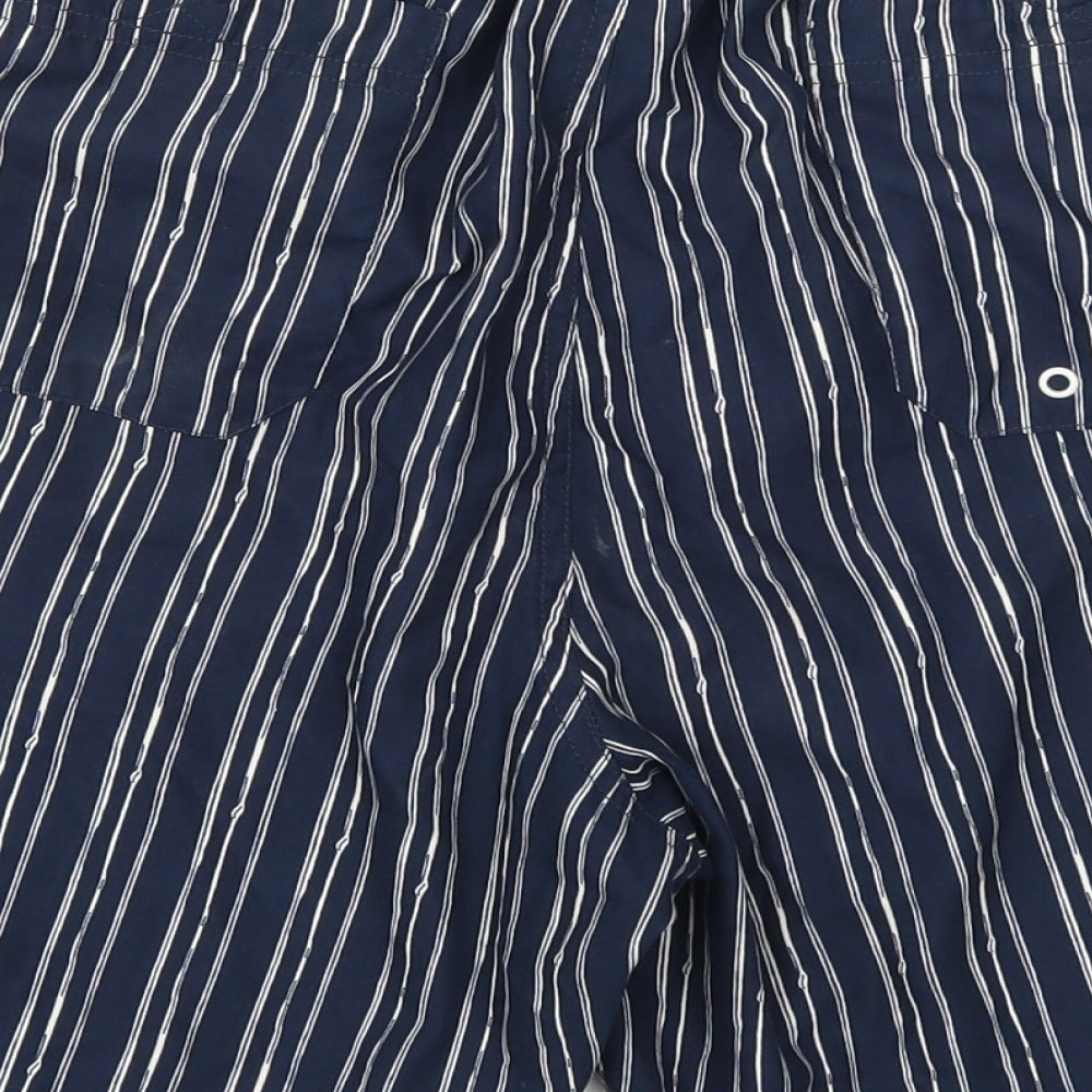Preworn Mens Blue Striped  Athletic Shorts Size 29