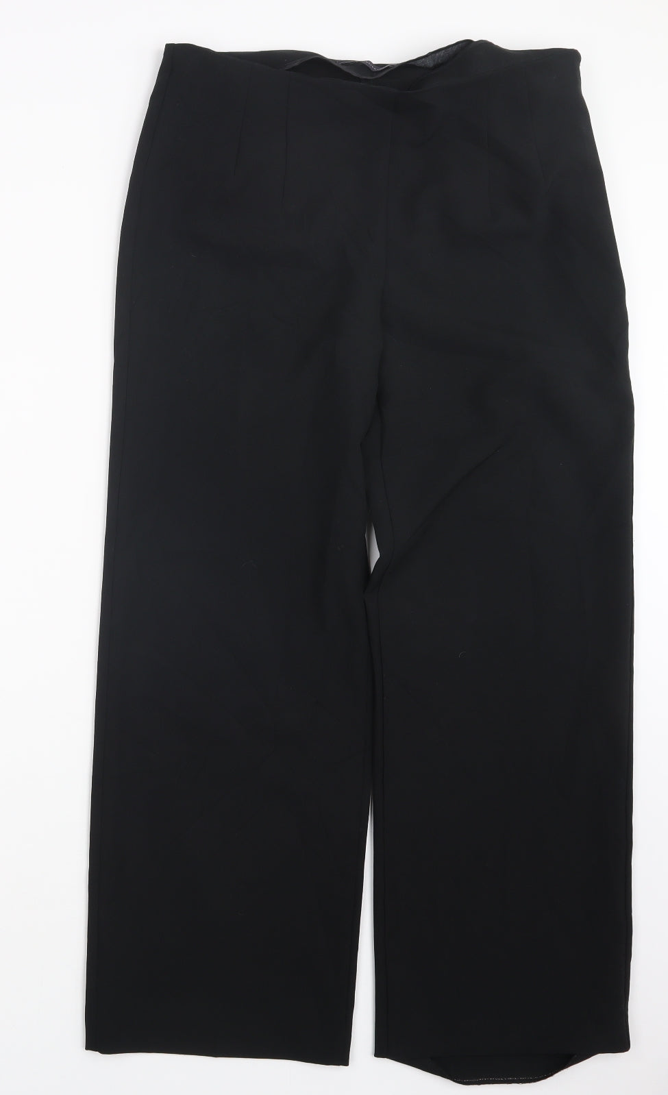 Womens UK Size 12 Marks and Spencer Regular Fit  Black Trousers