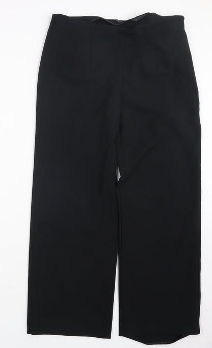 Womens UK Size 12 Marks and Spencer Regular Fit  Black Trousers