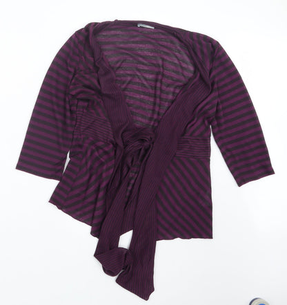 Womens UK Size 12 Per Una Purple Cardigan Jumper