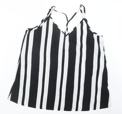 Womens UK Size 16 Be You Black Camisole Blouse