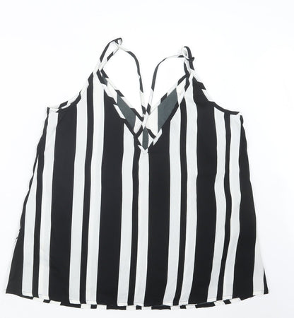 Womens UK Size 16 Be You Black Camisole Blouse