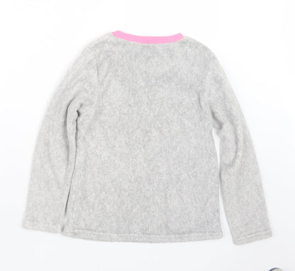 Primark Girls Grey Geometric  Top Pyjama Top Size 10-11 Years