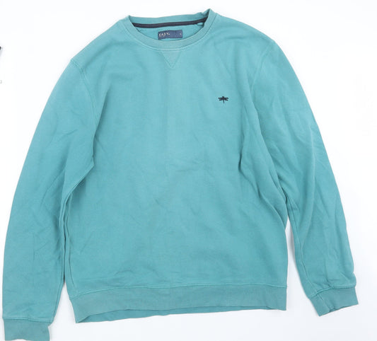 Easy Mens Blue   Pullover Jumper Size L