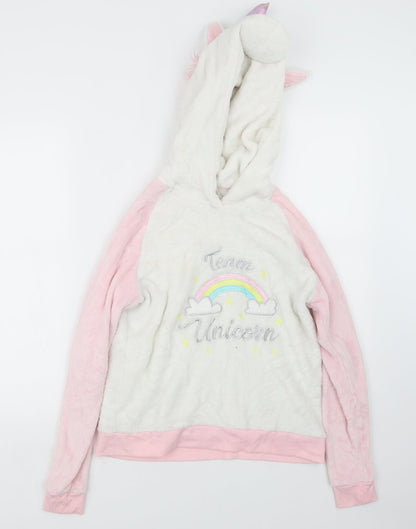 I Believe in Unicorns Womens Pink Geometric  Top One Piece Size 8  - Unicorn
