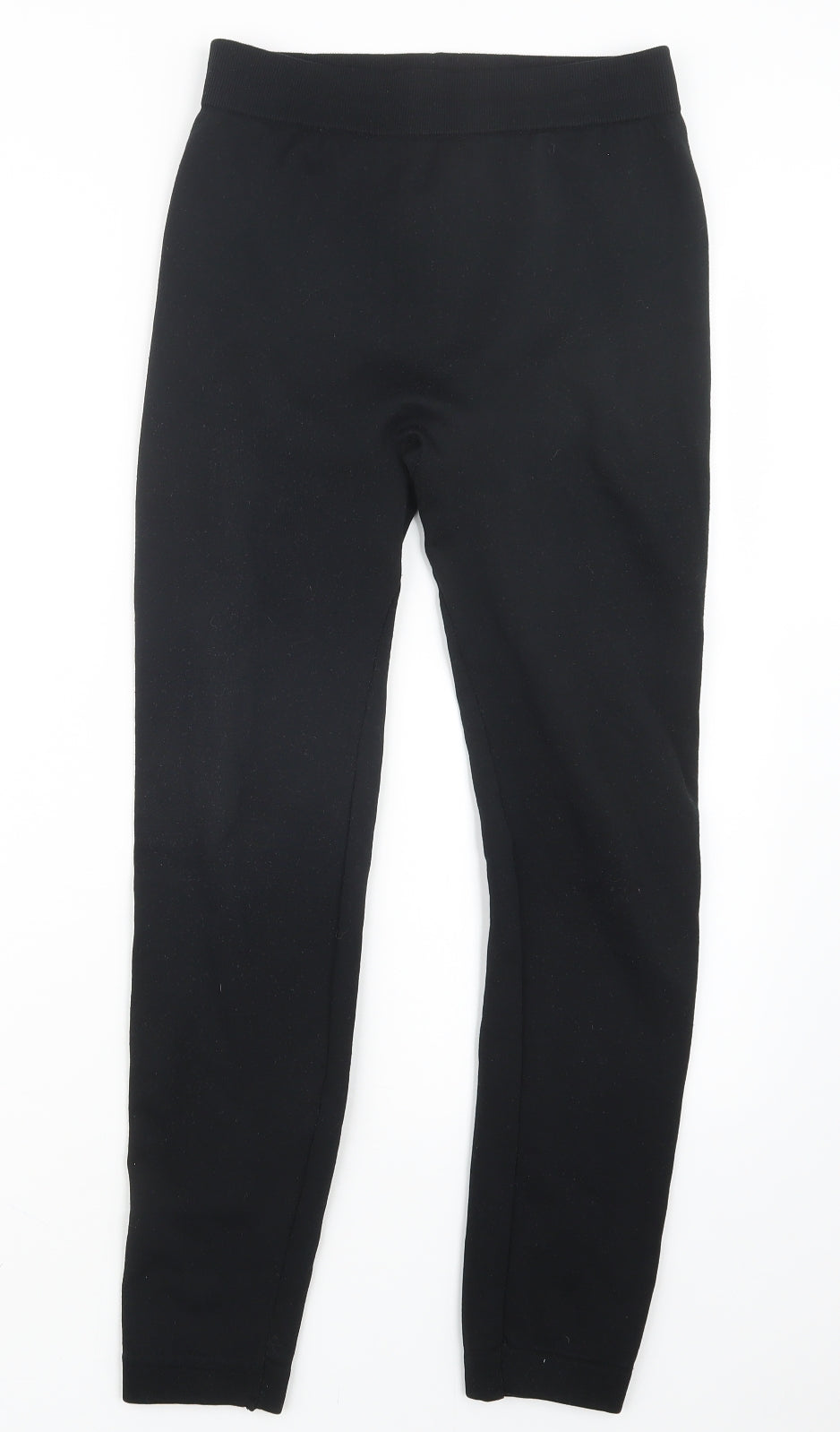 Womens UK Size 25 in Preworn Regular Fit Jogger Black Trousers