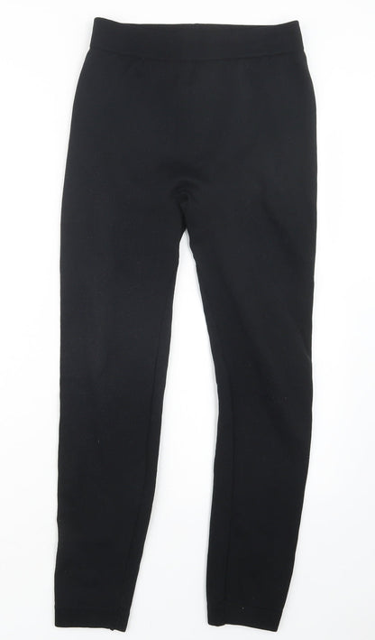 Womens UK Size 25 in Preworn Regular Fit Jogger Black Trousers