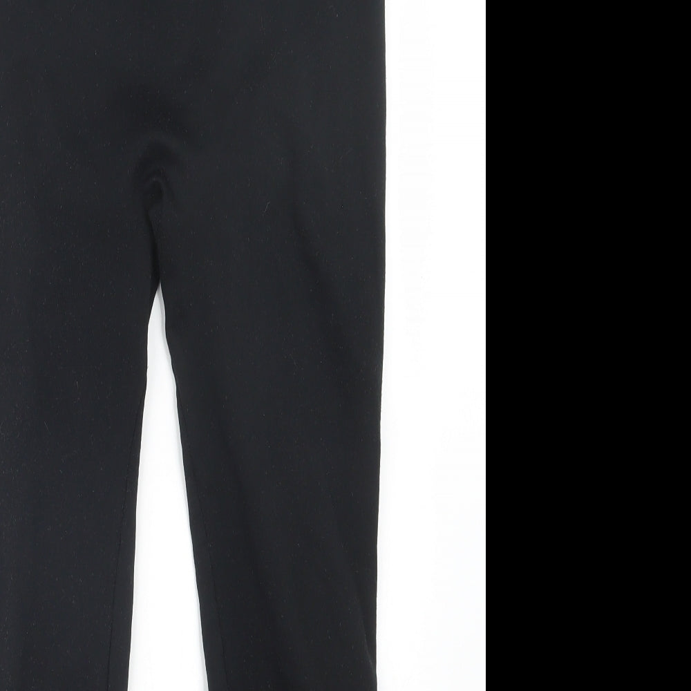 Womens UK Size 25 in Preworn Regular Fit Jogger Black Trousers