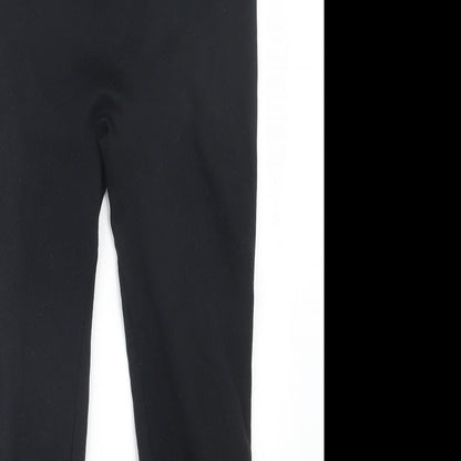 Womens UK Size 25 in Preworn Regular Fit Jogger Black Trousers