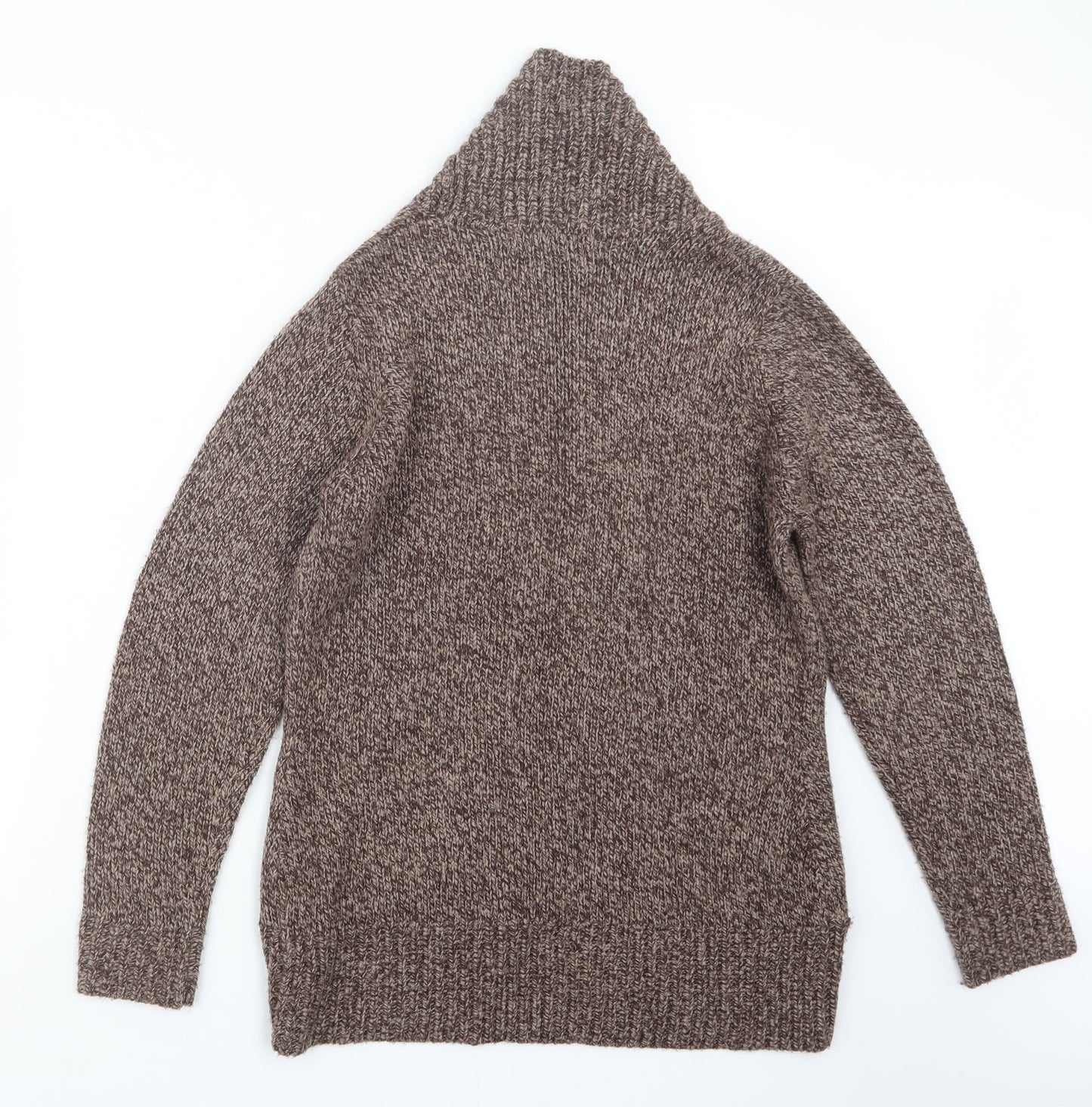 EWM Womens Beige  Knit Cape Jumper Size 14