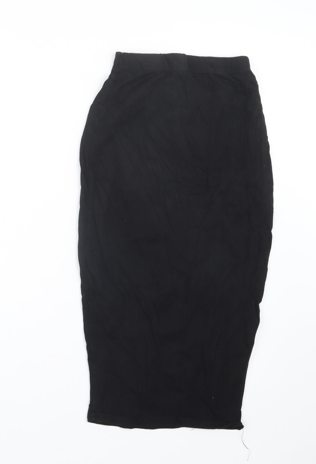 PRETTYLITTLETHING Womens Black   Straight & Pencil Skirt Size 8