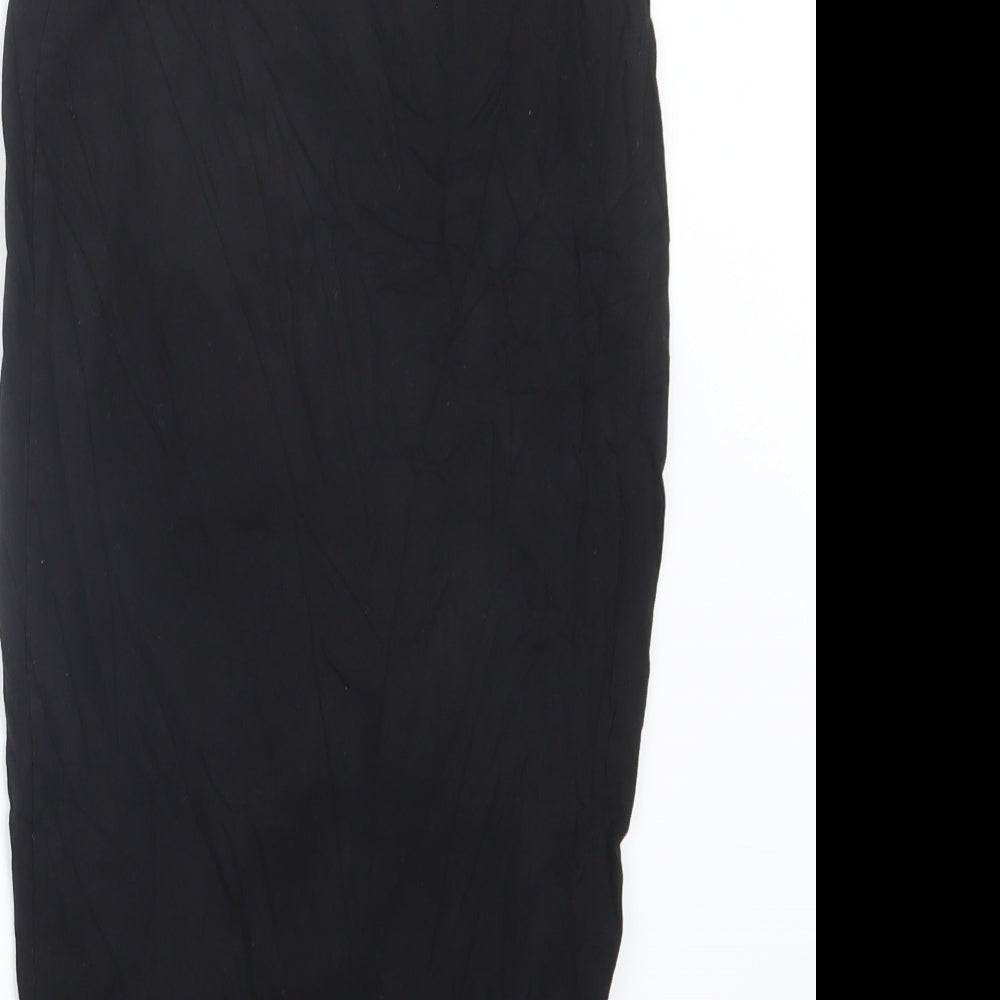 PRETTYLITTLETHING Womens Black   Straight & Pencil Skirt Size 8