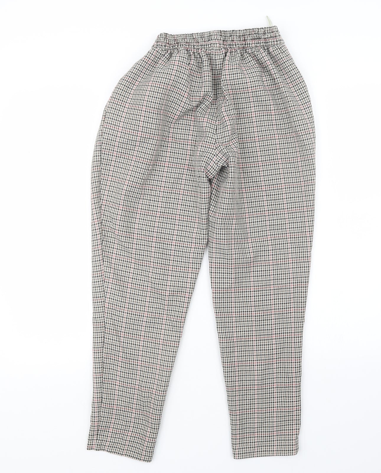 New Look Womens Black Houndstooth  Trousers  Size 10 L23.5 in