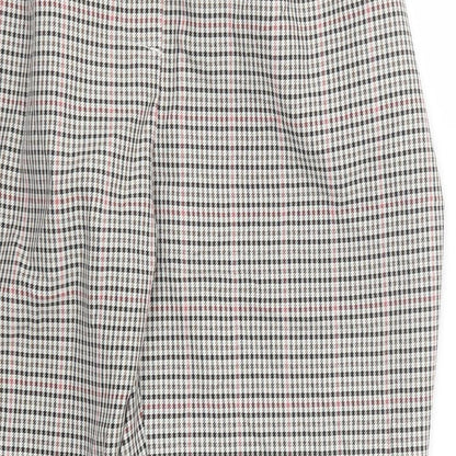 New Look Womens Black Houndstooth  Trousers  Size 10 L23.5 in