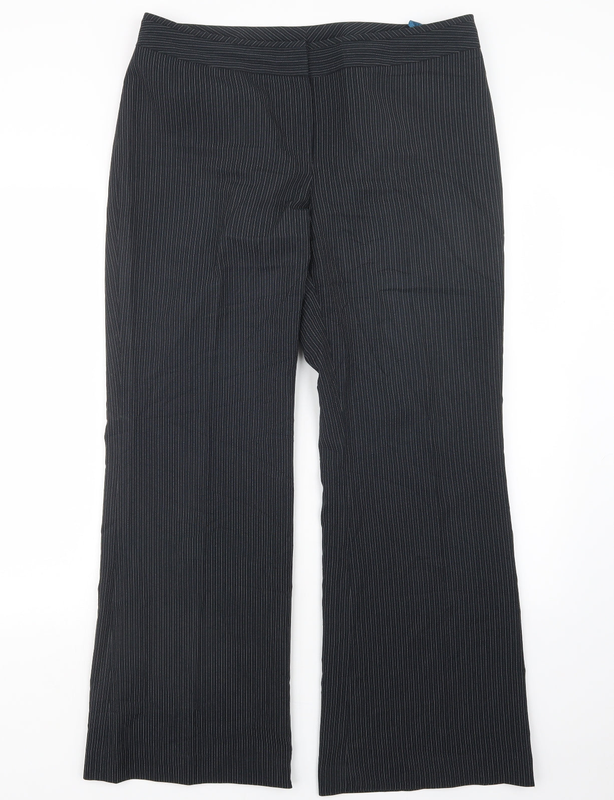 Florence + Fred Womens Grey Striped  Trousers  Size 14 L30 in