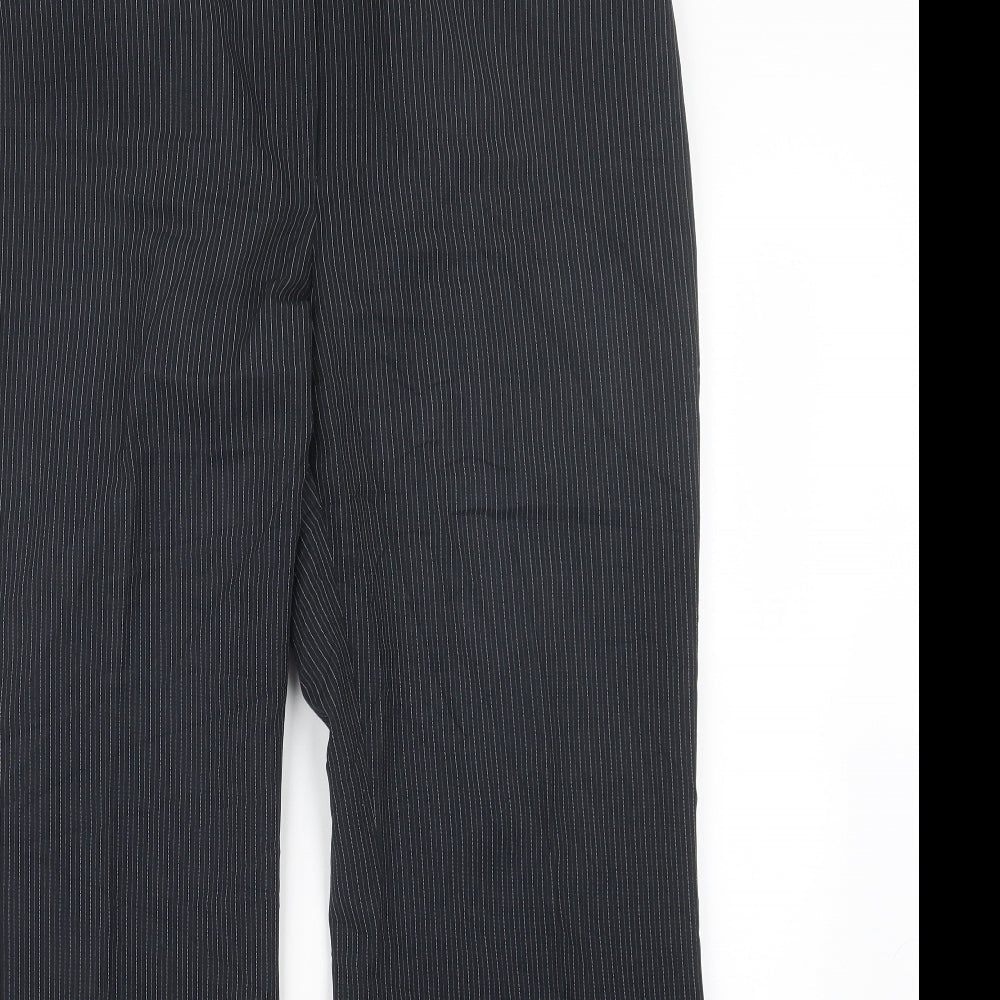 Florence + Fred Womens Grey Striped  Trousers  Size 14 L30 in