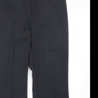 Florence + Fred Womens Grey Striped  Trousers  Size 14 L30 in