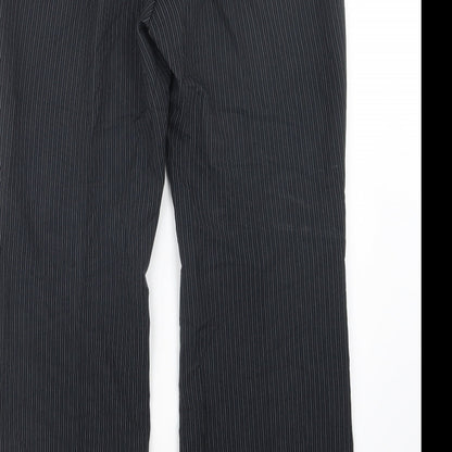 Florence + Fred Womens Grey Striped  Trousers  Size 14 L30 in