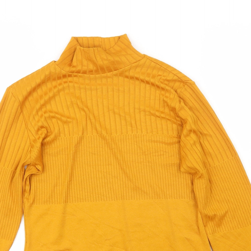 F&F Womens Yellow   Basic T-Shirt Size 10