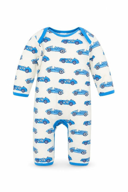 Mini Club Boys Blue Geometric  Babydoll One Piece Size 0-3 Months