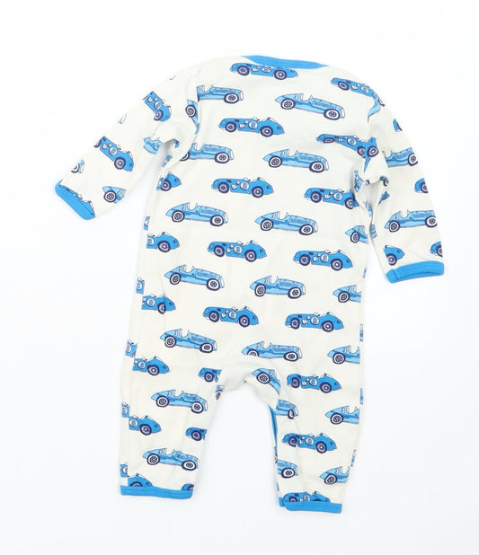 Mini Club Boys Blue Geometric  Babydoll One Piece Size 0-3 Months