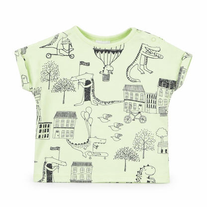 NEXT Boys Green Geometric  Basic T-Shirt Size 0-3 Months
