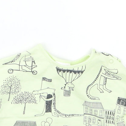 NEXT Boys Green Geometric  Basic T-Shirt Size 0-3 Months