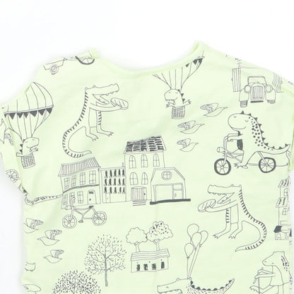 NEXT Boys Green Geometric  Basic T-Shirt Size 0-3 Months