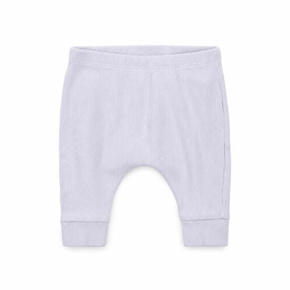 Front view of Next Baby Purple Capri Trousers, size 0-3, Months