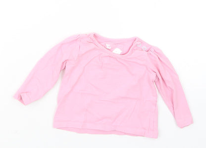TU Girls Pink   Basic T-Shirt Size 0-3 Months