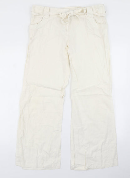 Terminal One Womens Ivory   Trousers  Size 16 L28 in