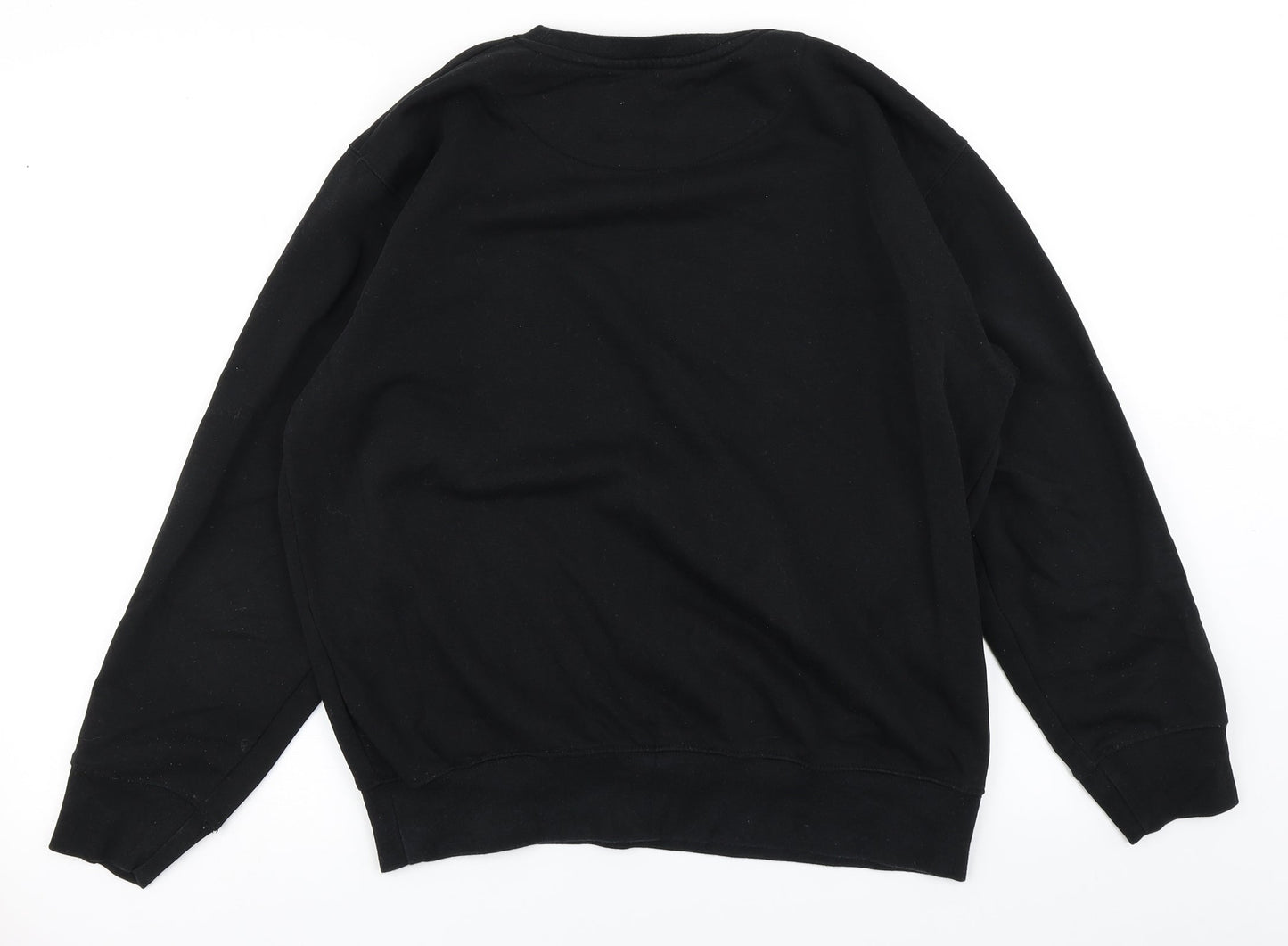 Mens UK Size S Hutson Harbour Black Pullover Sweatshirt