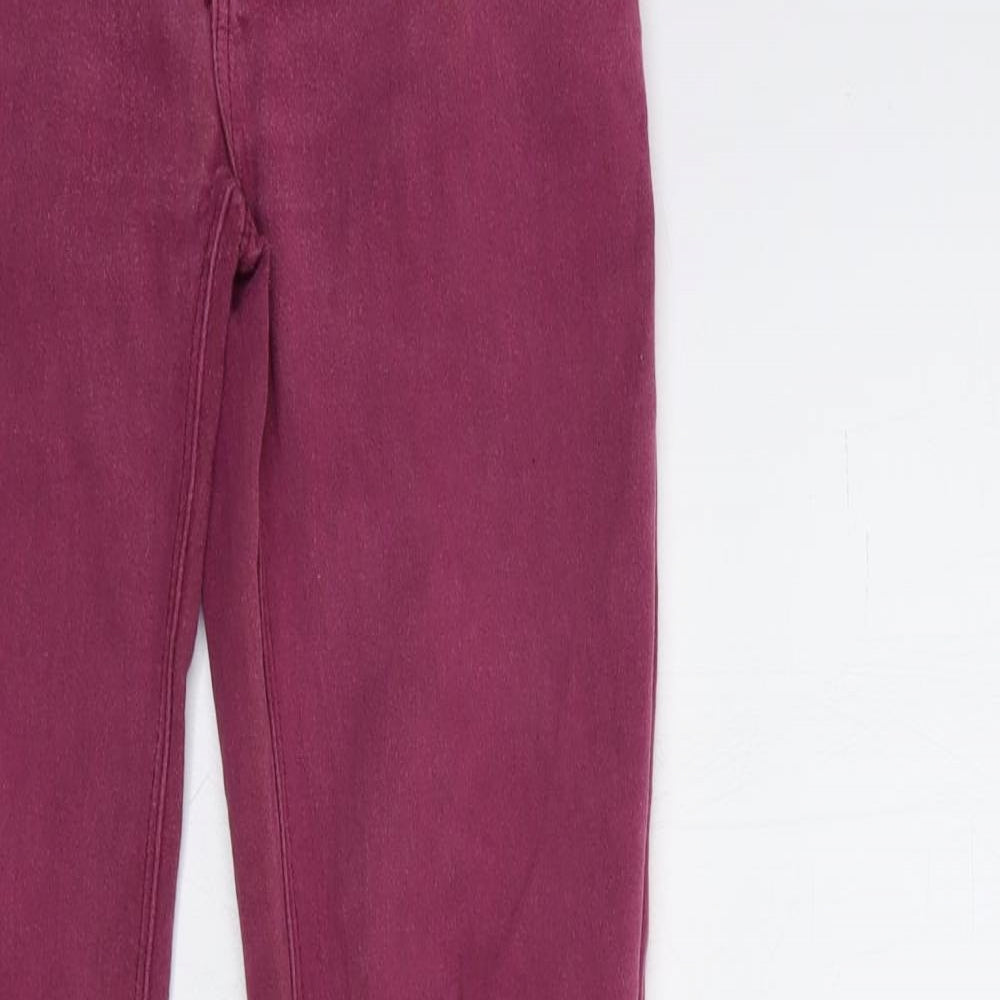 Denim & Co. Womens Purple  Denim Skinny Jeans Size 8 L30 in