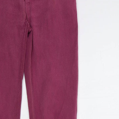 Denim & Co. Womens Purple  Denim Skinny Jeans Size 8 L30 in