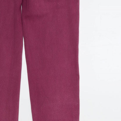 Denim & Co. Womens Purple  Denim Skinny Jeans Size 8 L30 in