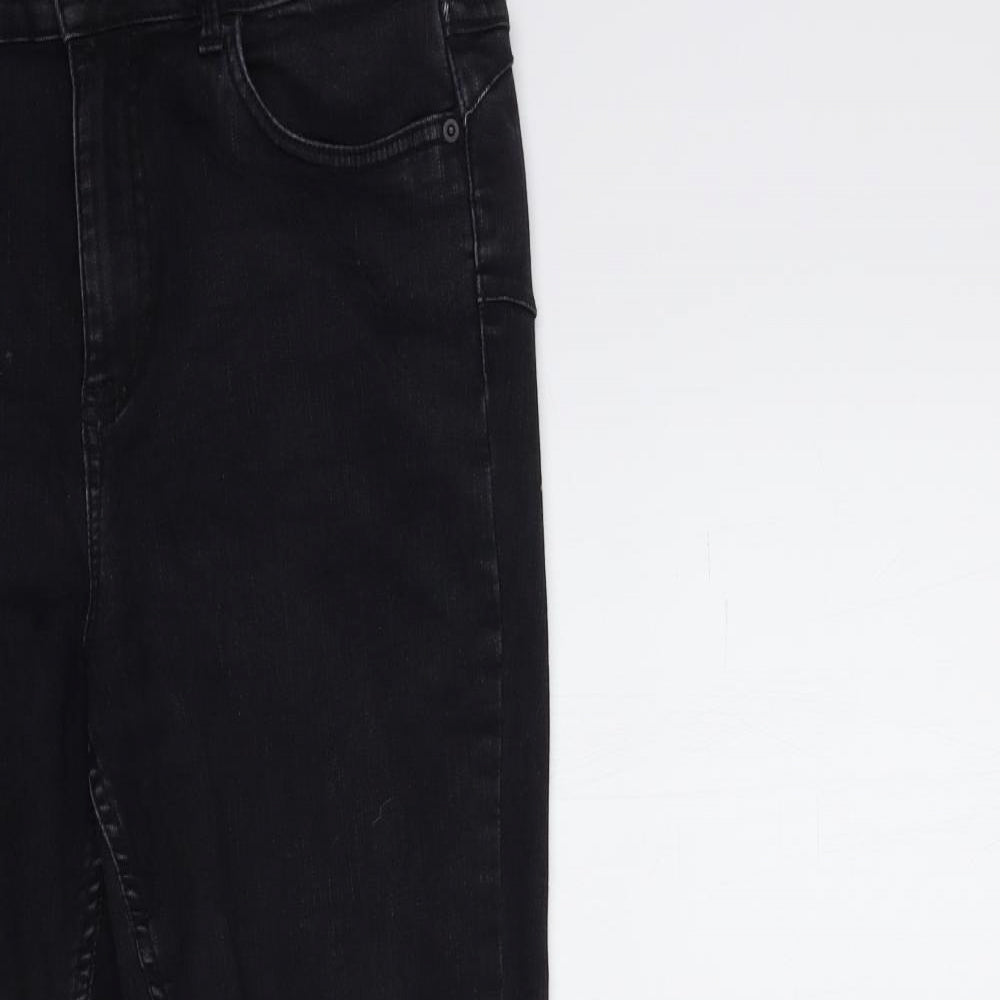 New Look Womens Black  Denim Skinny Jeans Size 12 L25 in