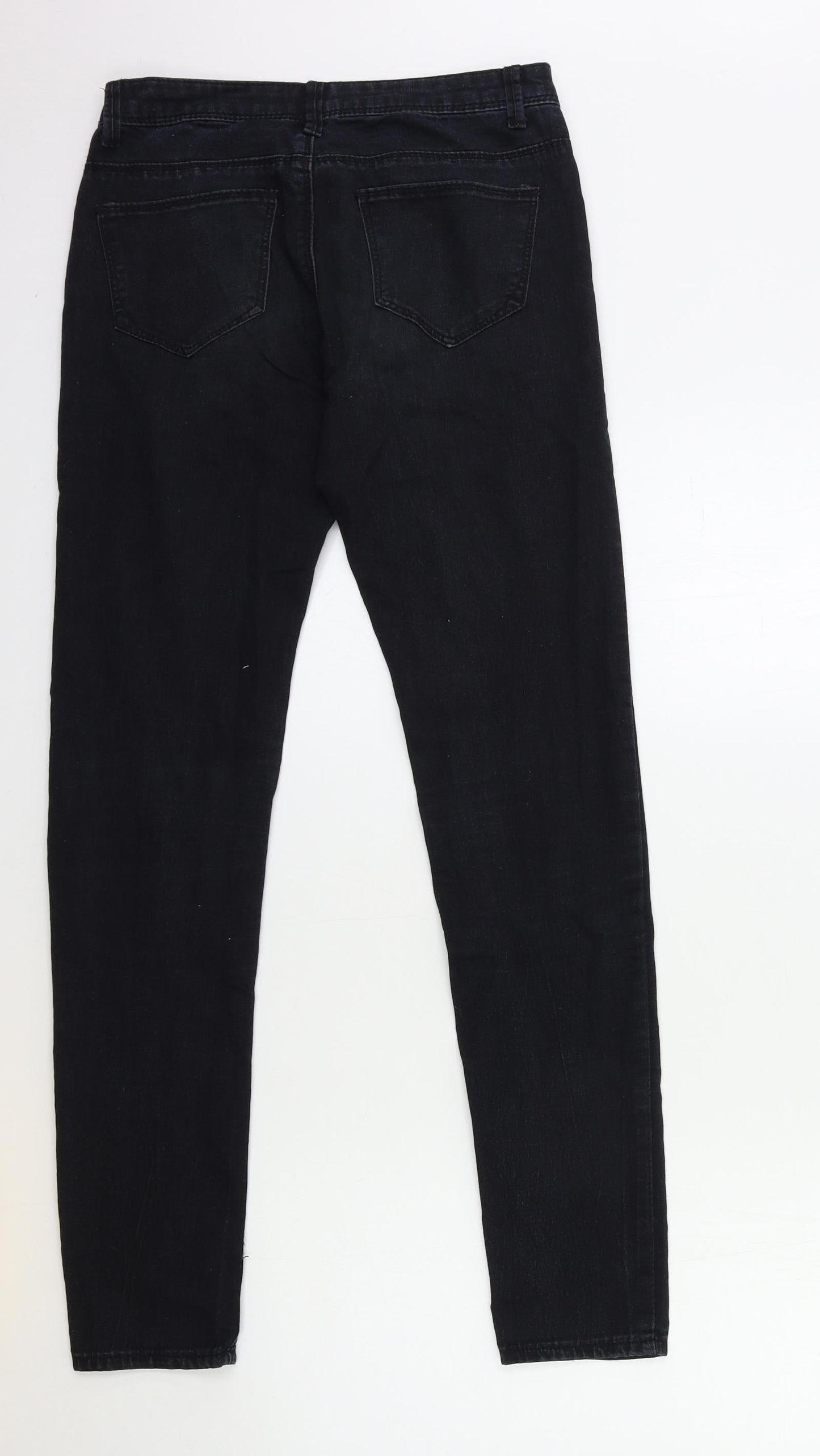 Denim & Co. Womens Black  Denim Skinny Jeans Size 6 L31 in