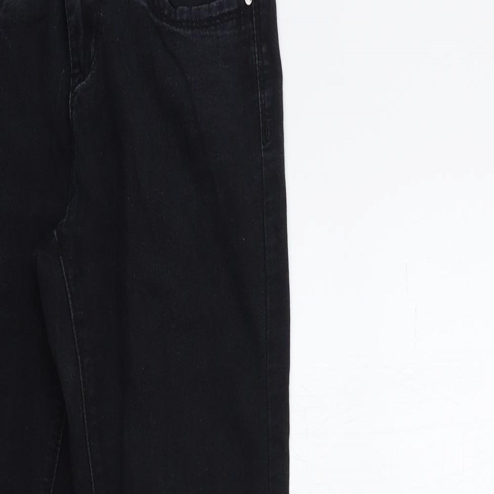 Denim & Co. Womens Black  Denim Skinny Jeans Size 6 L31 in