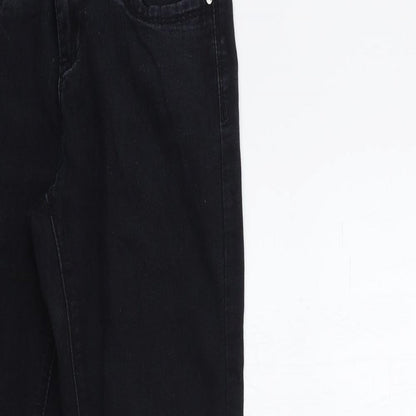 Denim & Co. Womens Black  Denim Skinny Jeans Size 6 L31 in