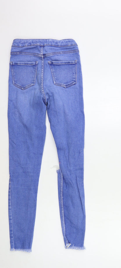 New Look Womens Blue  Denim Skinny Jeans Size 8 L27 in