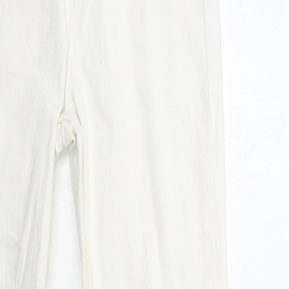 New Look Womens White  Denim Skinny Jeans Size 8 L28 in