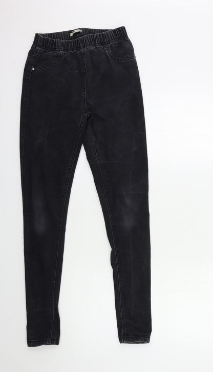 TU Womens Black  Denim Jegging Jeans Size 8 L30 in