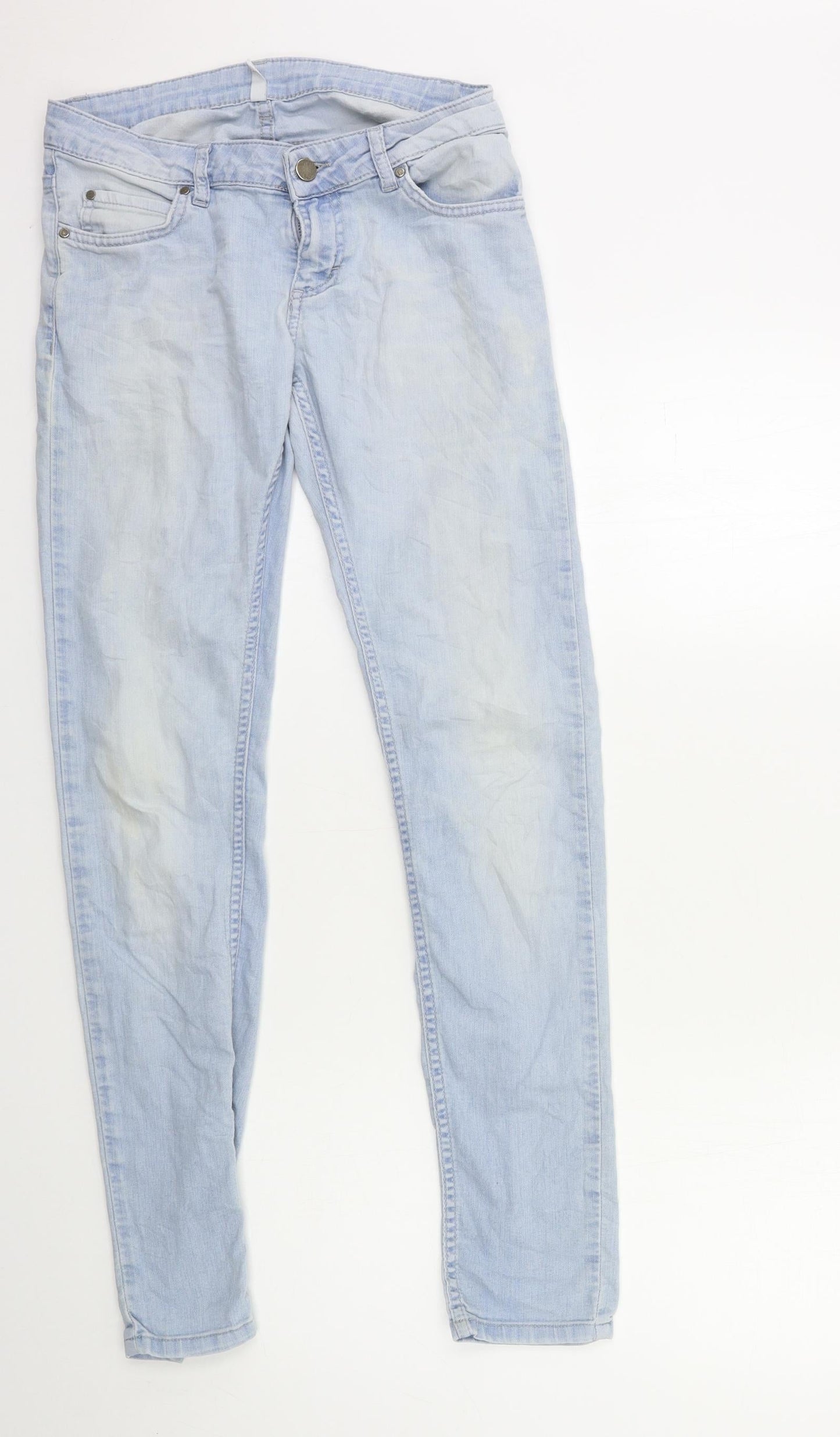 Womens UK Size 27 in Preworn Regular Fit Skinny Blue Jeans